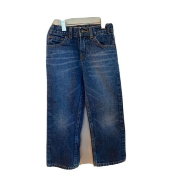 Arizona Boys Jeans Size 5 Adjustable Waist Bootcut Pockets Medium Wash - Picture 1 of 3